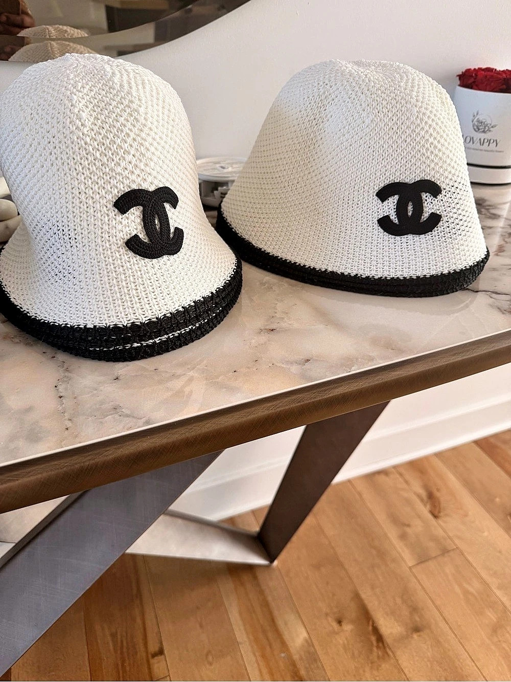 Chanel Bucket Hat in Black & White Like New - Picture 2 of 4